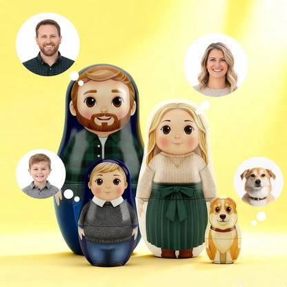 Personalized Portrait Nesting Doll