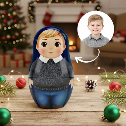 Personalized Portrait Nesting Doll