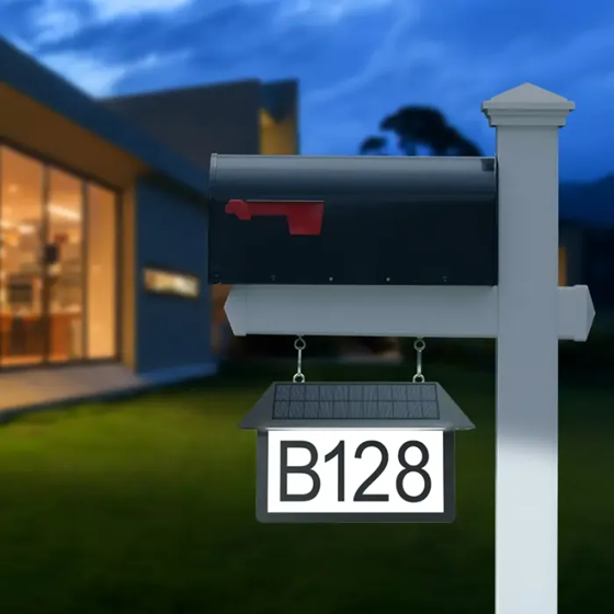 House Numbers Sign with 3 Adjustable Color
