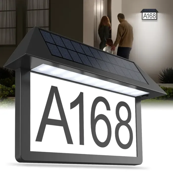 House Numbers Sign with 3 Adjustable Color