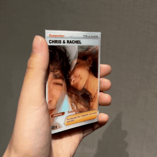 Personalized Lenticular Card Couple Photo Anime Style