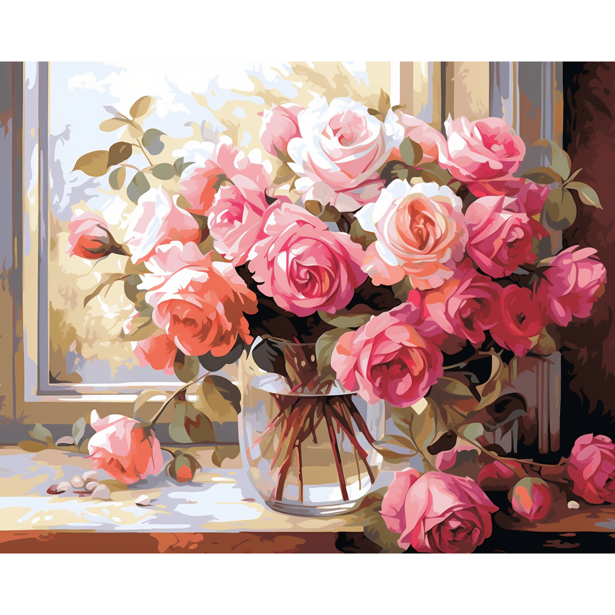 Roses Paint By Numbers Kit