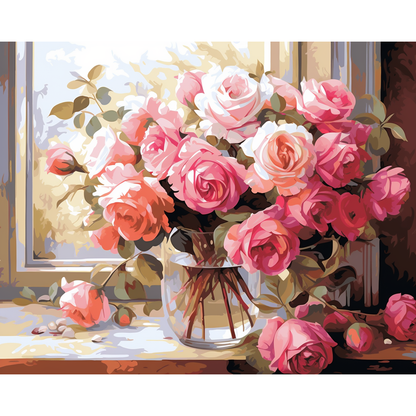 Roses Paint By Numbers Kit