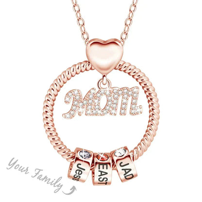 Personalized Necklace - "Ring Mom"