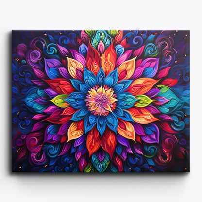 Trippy Floral Ensembles Paint By Numbers Kit