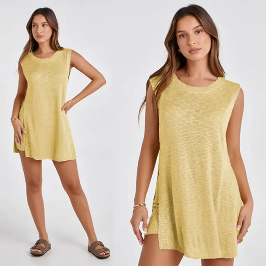 Moon Women's 2 Piece Outfits Summer Knit Sweater Set