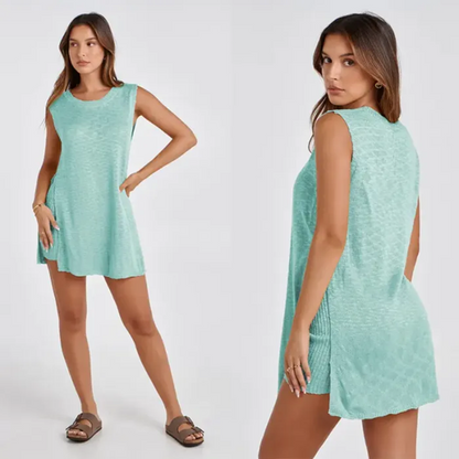 Moon Women's 2 Piece Outfits Summer Knit Sweater Set