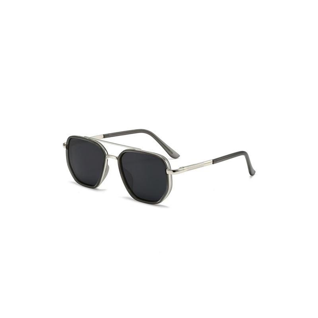 Geometric Frame Double Beam Sun Glasses