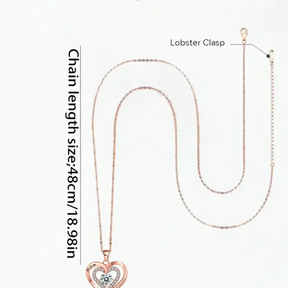 Mom Elegant Heart Design Necklace