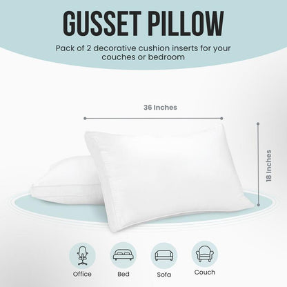 Premium Cooling Gusseted Bed Pillow by Moon Bedding