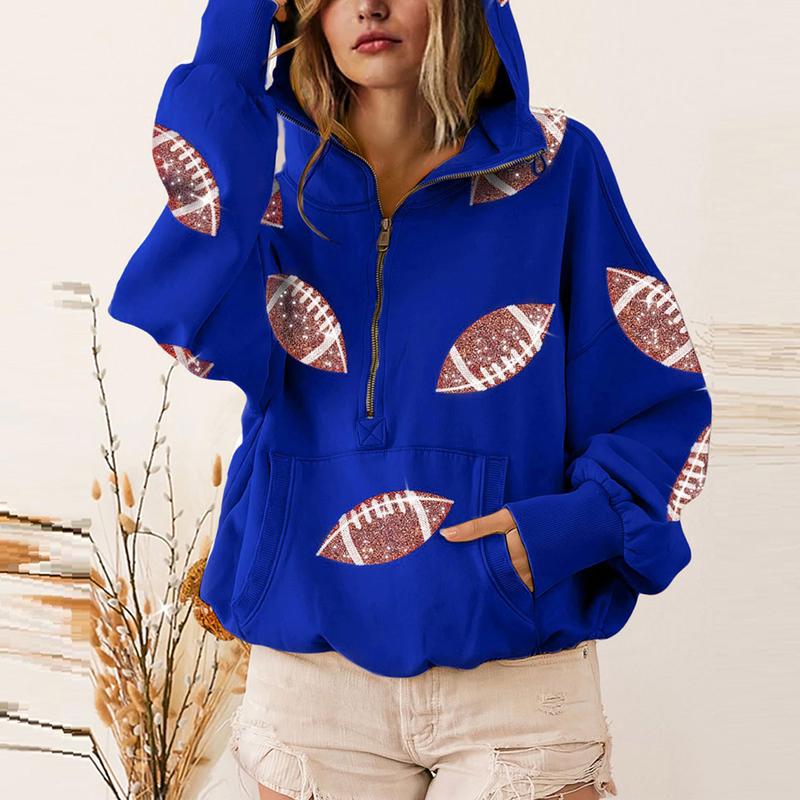 Moon Womens Game Day Sweatshirts Football