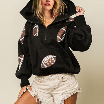 Moon Womens Game Day Sweatshirts Football