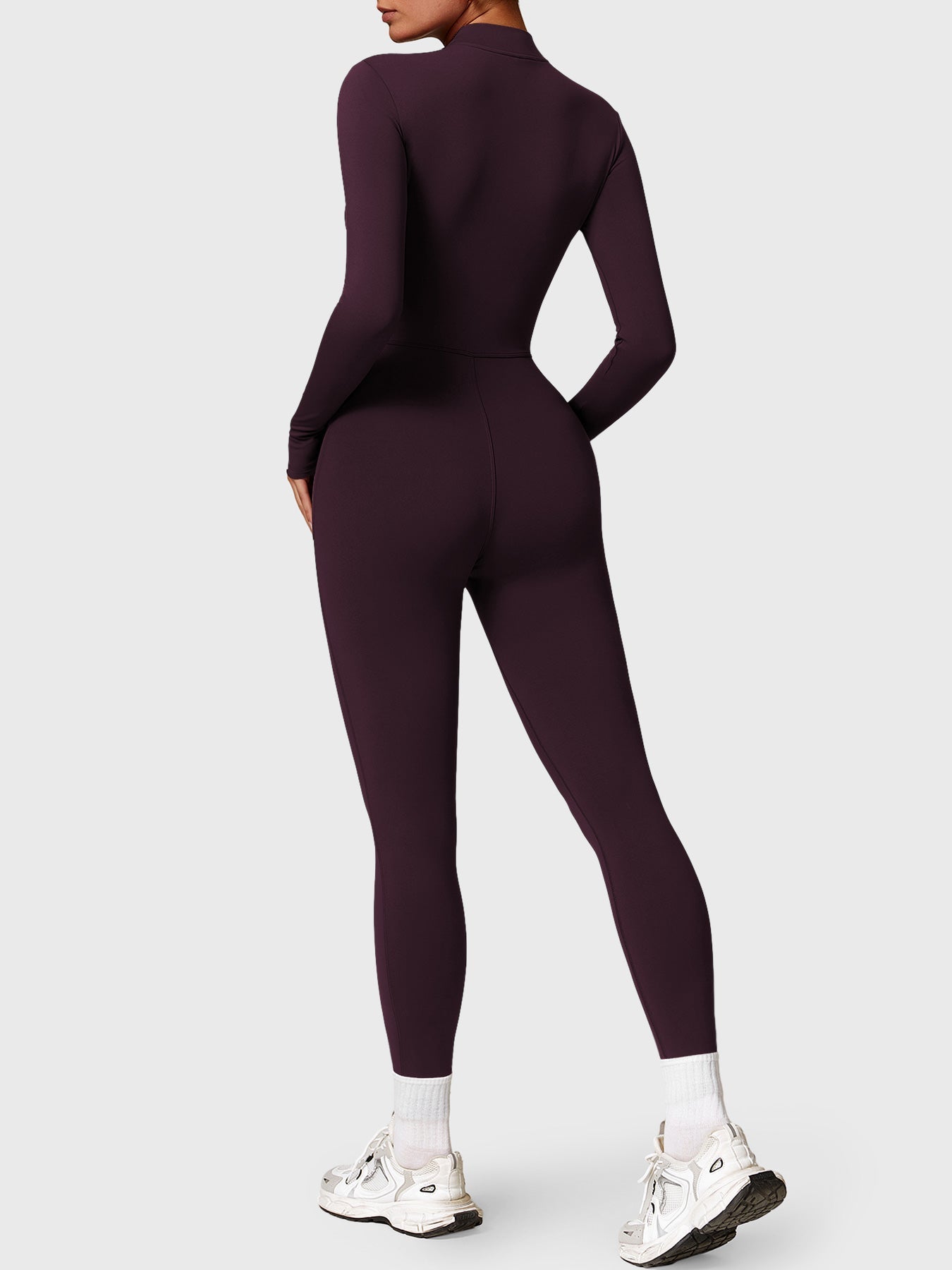 Belle Fleece Long Sleeve Zipper Jumpsuit